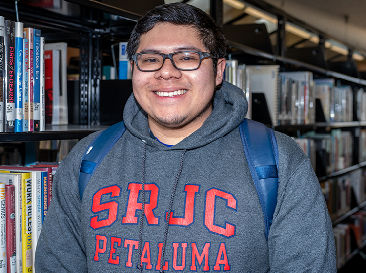 Male Petaluma student smiling.