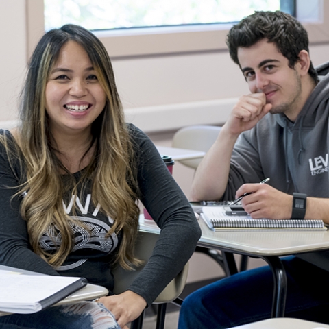 Happy students