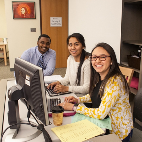 Smiling counseling staff