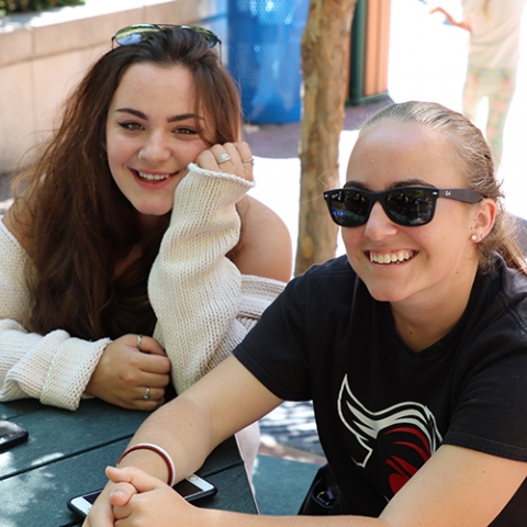 Happy students at Welcome Day