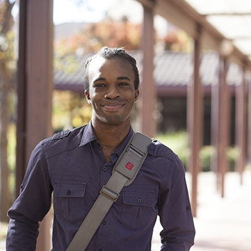 Student on the Petaluma campus